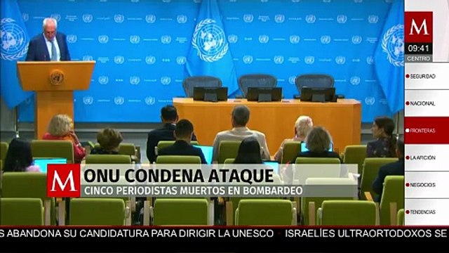 ONU condena enérgicamente asesinato de palestinos durante ataques de Israel