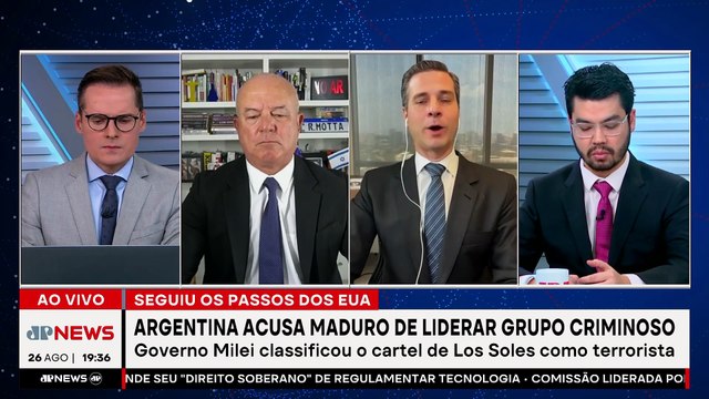 Milei segue passos de Trump e acusa Nicolás Maduro de liderar grupo criminoso na Venezuela