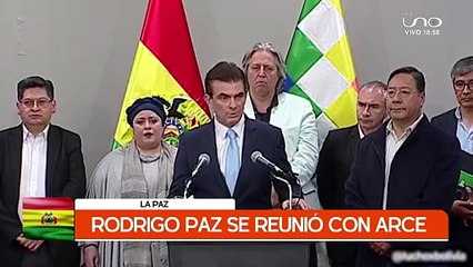 RODRIGO PAZ SE REUNIÓ CON LUIS ARCE