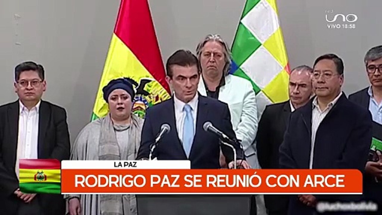 RODRIGO PAZ SE REUNIÓ CON LUIS ARCE