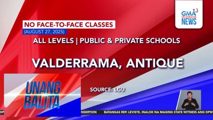 Walang pasok as of 7:22 a.m. (August 27, 2025) | Unang Balita