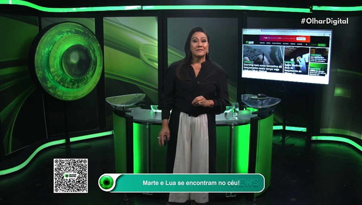 Marte e Lua se encontram no céu!