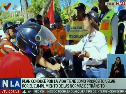 Campaña Conduce por la Vida promueve el cumplimiento de las normas de tránsito en Sucre