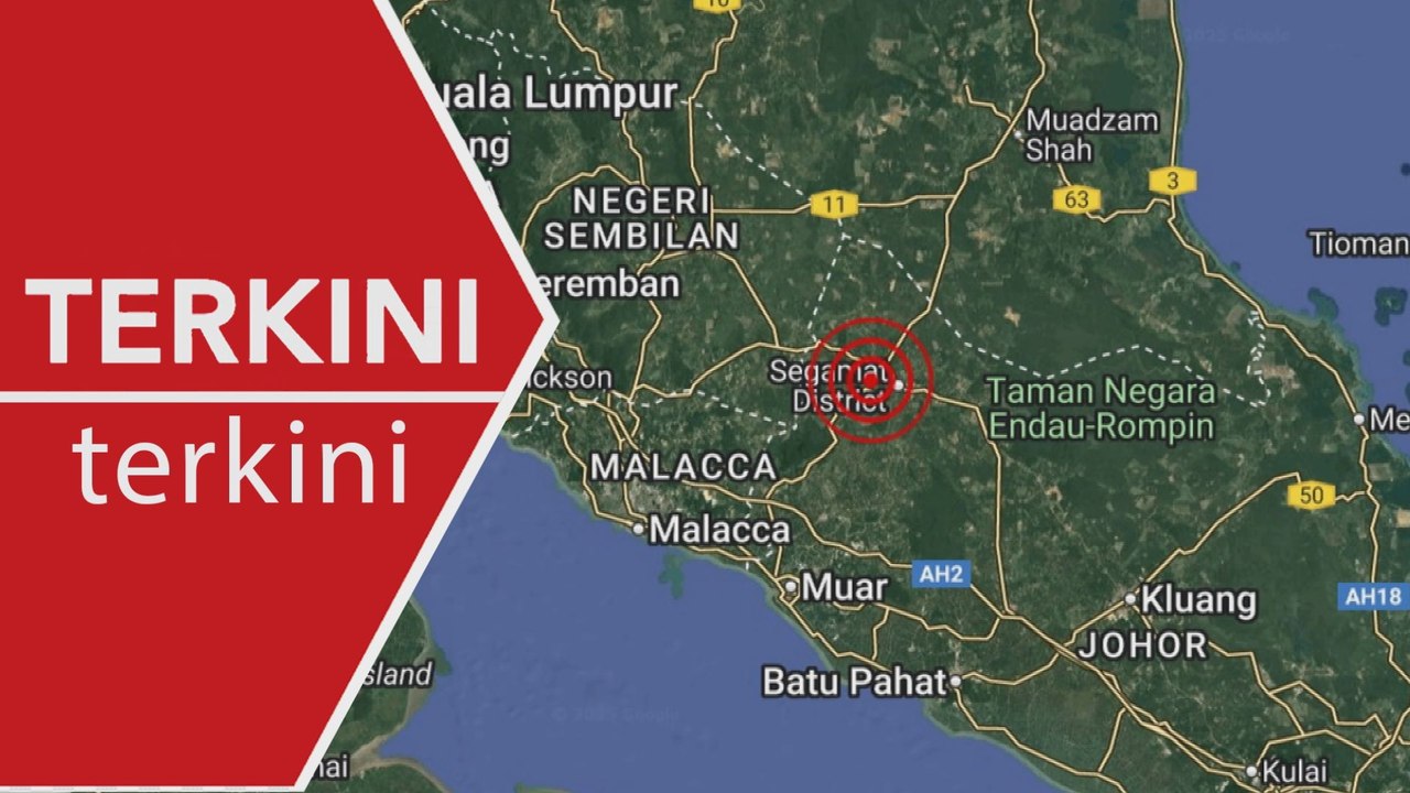 [TERKINI] Gempa bumi lemah 3.2 magnitud landa Segamat