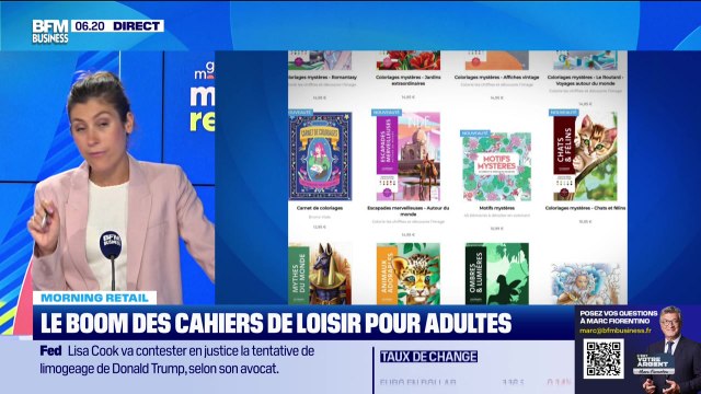 Morning Retail : Le boom des cahiers de loisir pour adultes, par Eva Jacquot - 27/08