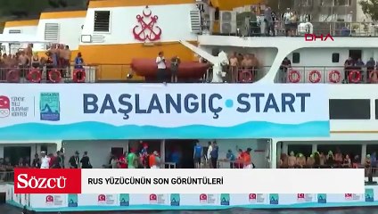 Rus yüzücünün son görüntüleri