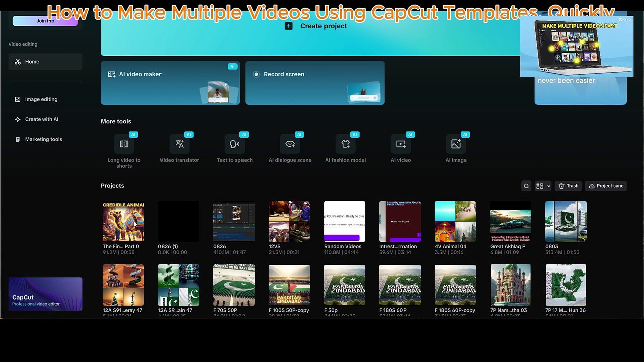How to Make Multiple Videos Using CapCut Template, Quickly Part 02