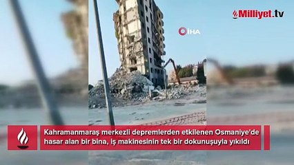 Saniyeler içerisinde yerle bir oldu! 11 katlı bina...