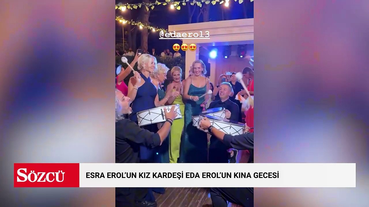 Esra Erol'un kız kardeşi Eda Erol'un kına gecesi