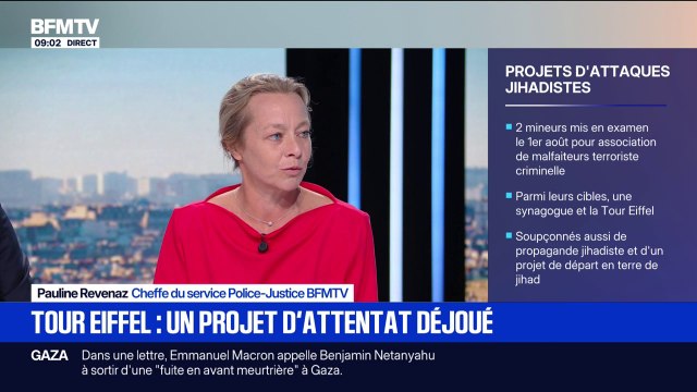 Tour Eiffel: un projet d'attentat déjoué, deux mineurs mis en examen