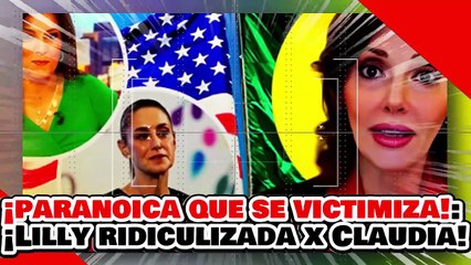 🔥🚨¡NO HAY PERSECUCIÓN, SOLO VICTIMISMO! ¡LILLY TÉLLEZ es RIDICULIZADA por la PRESIDENTA CLAUDIA!