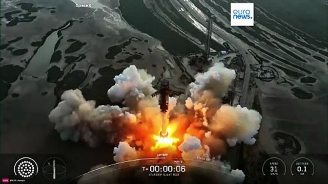 SpaceX lanza el cohete Starship y pone en el espacio satélites ficticios