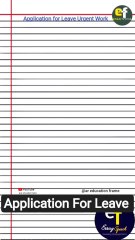 application for urgent work 2025