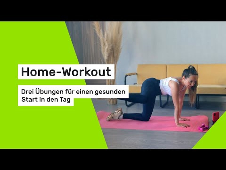 Home-Workout: Drei Übungen für einen gesunden Start in den Tag