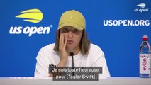 US Open - Świątek est heureuse pour Taylor Swift et lui souhaite le meilleur