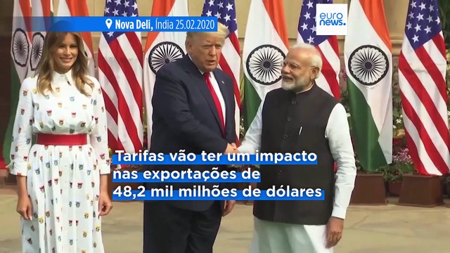 Entram em vigor as tarifas de 50% para as exportações indianas para os EUA