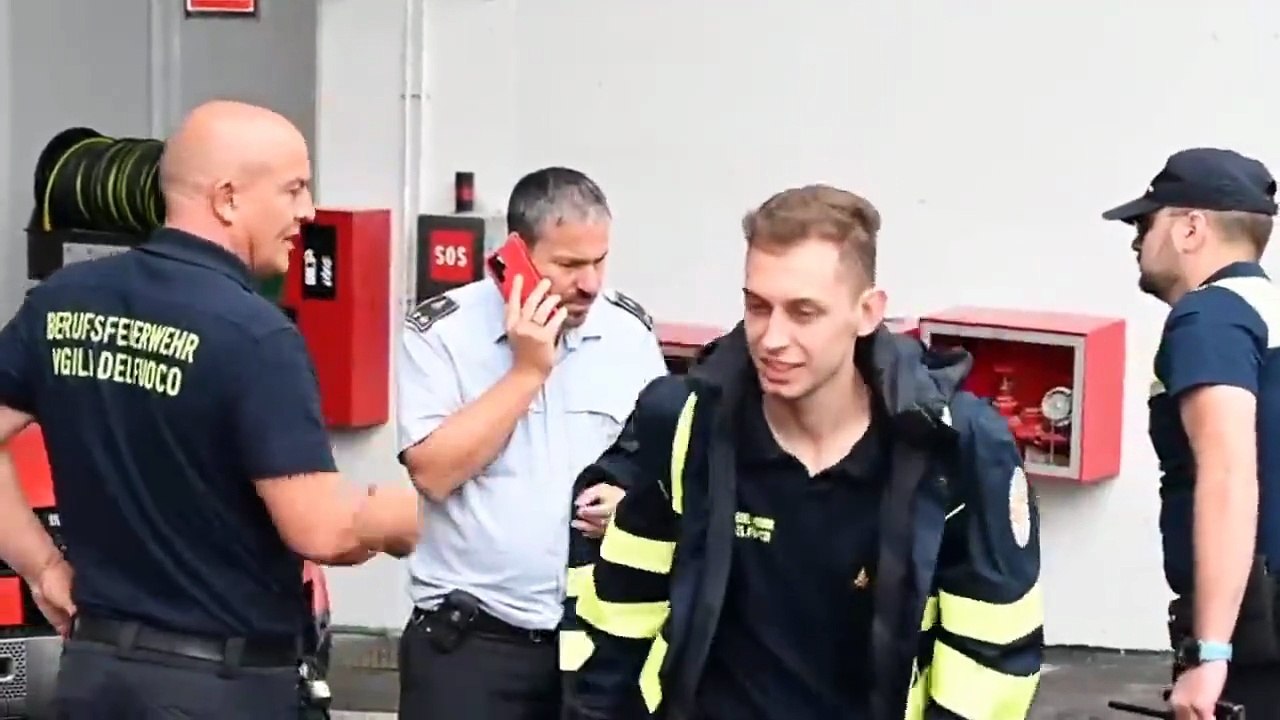 Bolzano, la prova di evacuazione nel tunnel interrato di via Alto Adige