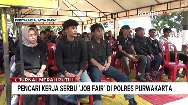 Penuh! Antusias Pencari Kerja Penuhi Job Fair di Polres Purwakarta | JMP