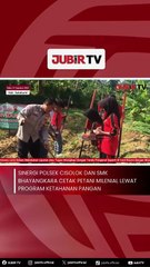 Sinergi Polsek Cisolok dan SMK Bhayangkara Cetak Petani Milenial Lewat Program Ketahanan Pangan
