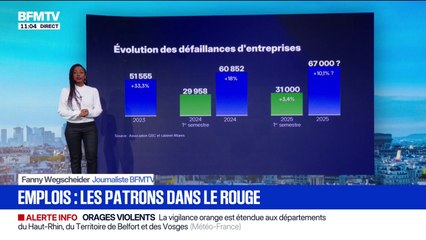 LES ÉCLAIREURS - 31.000 patrons ont perdu leur emploi au 1er semestre 2025