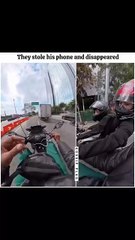 They stole his phone and disappeared.