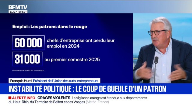 Budget: Cette situation est un marasme, un poison , affirme François Hurel, président de l'Union des auto-entrepreneurs