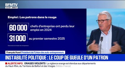Budget: "Cette situation est un marasme, un poison", affirme François Hurel, président de l'Union des auto-entrepreneurs