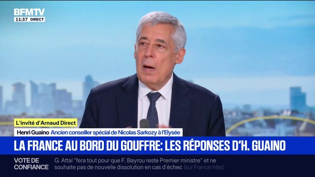 Vote de confiance: Rien n'est pire pour l'économie et la finance que l'incertitude politique , affirme Henri Guaino, ancien conseiller spécial de Nicolas Sarkozy à l'Élysée