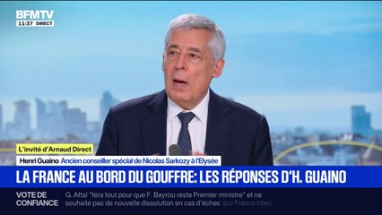 Vote de confiance: "Rien n'est pire pour l'économie et la finance que l'incertitude politique", affirme Henri Guaino, ancien conseiller spécial de Nicolas Sarkozy à l'Élysée