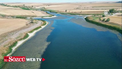 Sarılar Göleti'nin su seviyesi kuraklık nedeniyle azaldı
