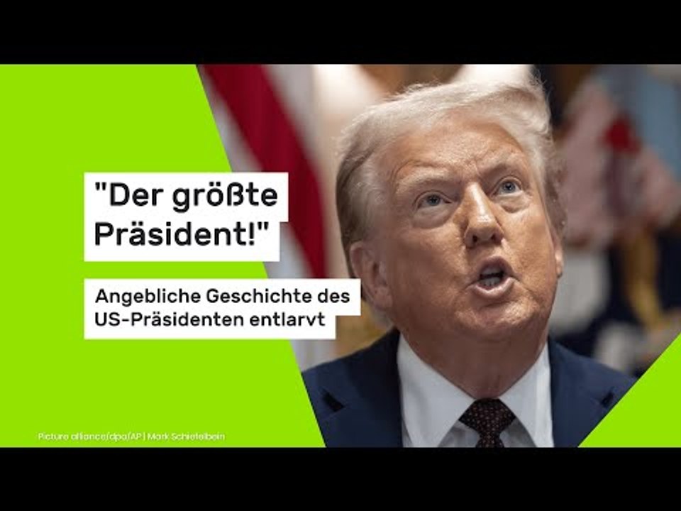 'Der größte Präsident!' Angebliche Geschichte des US-Präsidenten entlarvt