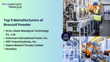 Broccoli Powder Manufacturing Plant Project Report