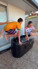 WOAH GAME ICE BATH EDITION! 🥶 - #shorts