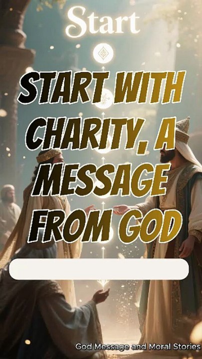 Start With Charity  A Message From God