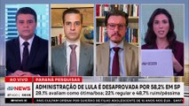 Paraná Pesquisas: Governo Lula é desaprovado por 58,2% em SP; Beraldo e Thulio comentam