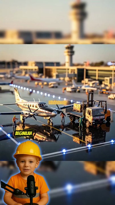 “Miniatur Bandara, Ada Pesawat + Truk Kargo Mini!”
