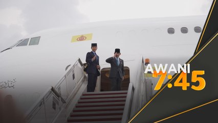 Sultan Brunei berangkat pulang