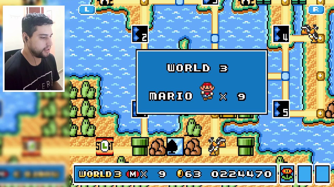 🎮 Super Mario Bros. 3 Ep.[03] - Mundo 3: Fases Aquáticas.