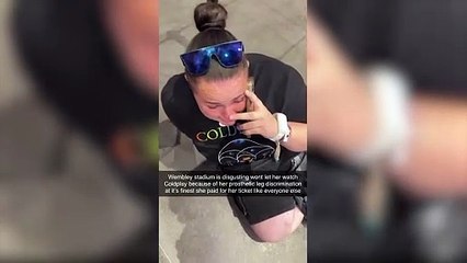 'I had to take off my artificial leg to be allowed to watch Coldplay concert at Wembley'