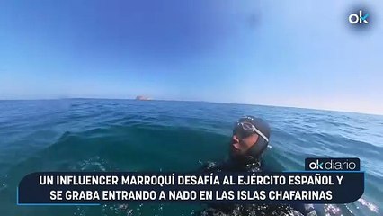 Un influencer marroquí desafía al Ejército español y se graba entrando a nado en las islas Chafarinas