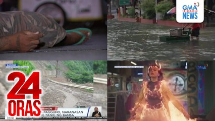 24 Oras: (Part 2) Baha at landslides | Bubuksang record ng Duterte drug war | Imbakan ng tubig kontra-baha, atbp.