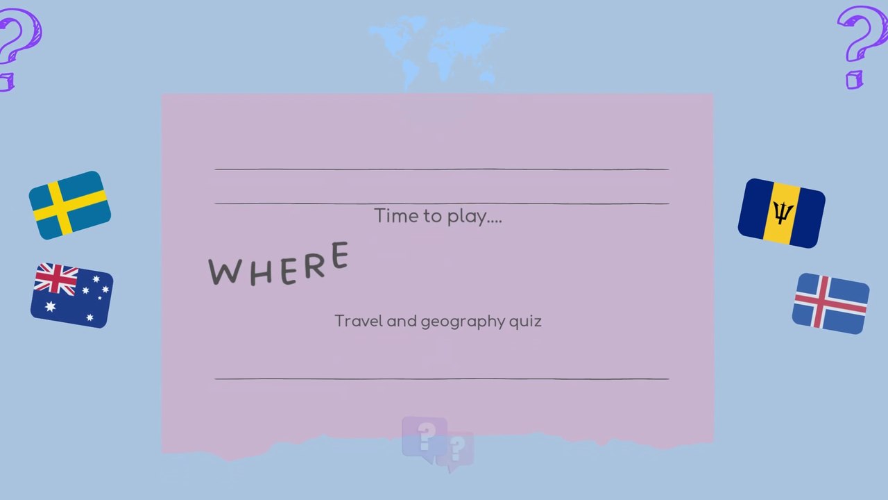 What do you know?  Where in the world?   Geography quiz - 20 questions, test your knowledge.