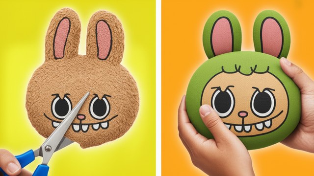 COMMENT FABRIQUER UN LABUBU ? 😻 ASTUCES FOLLES POUR L'ÉCOLE AVEC DU CARTON PAR 123 GO! TRENDS