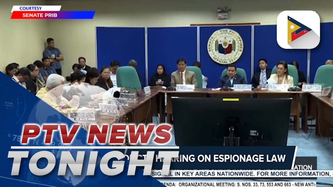 Senate conducts hearing on espionage law