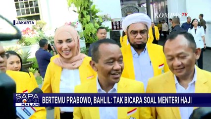 Bahlil Pastikan Belum Ada Pembicaraan Kader Golkar di Kementerian Haji dan Umrah | SAPA MALAM