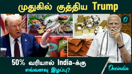 India முதுகில் குத்திய Trump | 50% வரியால் India-க்கு எவ்வளவு இழப்பு?  | வெளியான அதிர்ச்சி Report