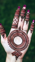round tiki mehandi design #tiki mehndi design simple and easy #mehandi