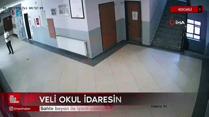 Kocaeli'de sahte beyan ile işlem yapmak isteyen veli okul idaresine bıçakla saldırdı