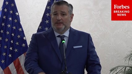Ted Cruz Speaks To Reporters In San Salvador, El Salvador