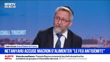 Marschall Truchot : Lettre de Macron à Netanyahu, Haïm Korsia sur BFMTV - 27/08